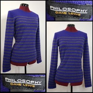 100% cashmere sweater xs purple